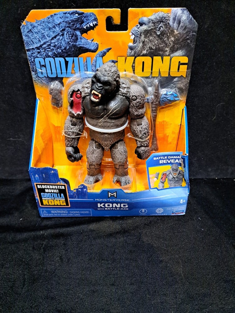 GODZILLA VS KONG – King Kong With Battle Axe & Battle Damage – Damaged Box