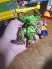 Vintage 1991 The Green Teen Beret Mutant Military Rapheal Action Figure