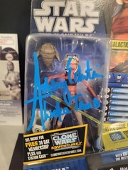 Ahsoka CW17 STAR WARS The Cloen Wars SIGNED Autograph Ashley Eckstein JSA COA