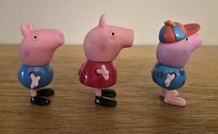 Official Peppa Pig 5 Figure Lot George Edmond Elephant Suzy Sheep ABD Ltd 2.5″