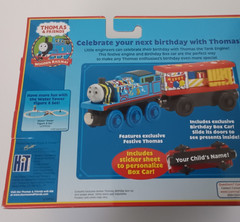 Learning Curve Wooden Thomas Train Happy Birthday Thomas & Box Car! New 2006