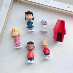 12PCS Peanuts Snoopy Cute PVC Figures Set Cartoon Doll Toys Kids Birthday Gift