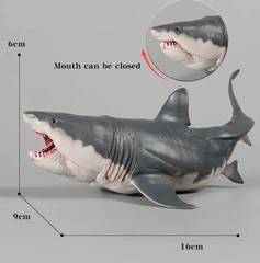 Great White Shark Animal Toy PVC Action Figure Doll Kids Toys Party Gifts