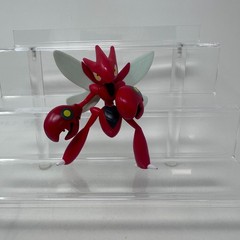 Pokemon Scizor Figure Jazwares Battle Action Feature Red Posable Monster 4″ READ