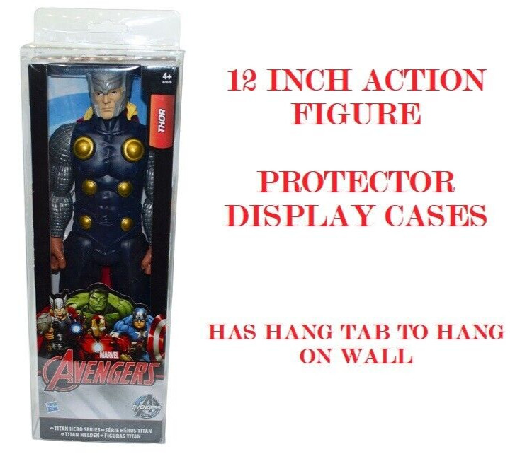 20 PACK 12″ Inch Action Figures Clear Plastic Protectors Case Display Boxes