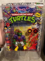 Heavy Metal Raph Rock ‘n’ Rollin’ TMNT 1991 Playmates Action Figure Unpunched