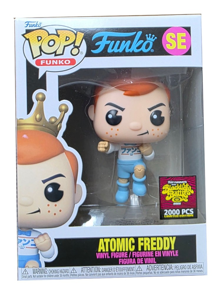 Funko Pop Atomic Freddy Figure Black Light Battle SDCC 2022