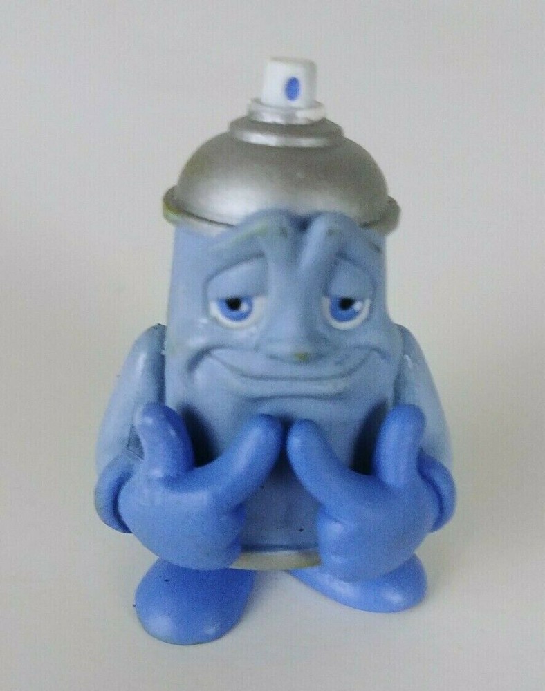 The CAN CREW Urban Spray Cans West Blue figurine collectible retired 1.5″