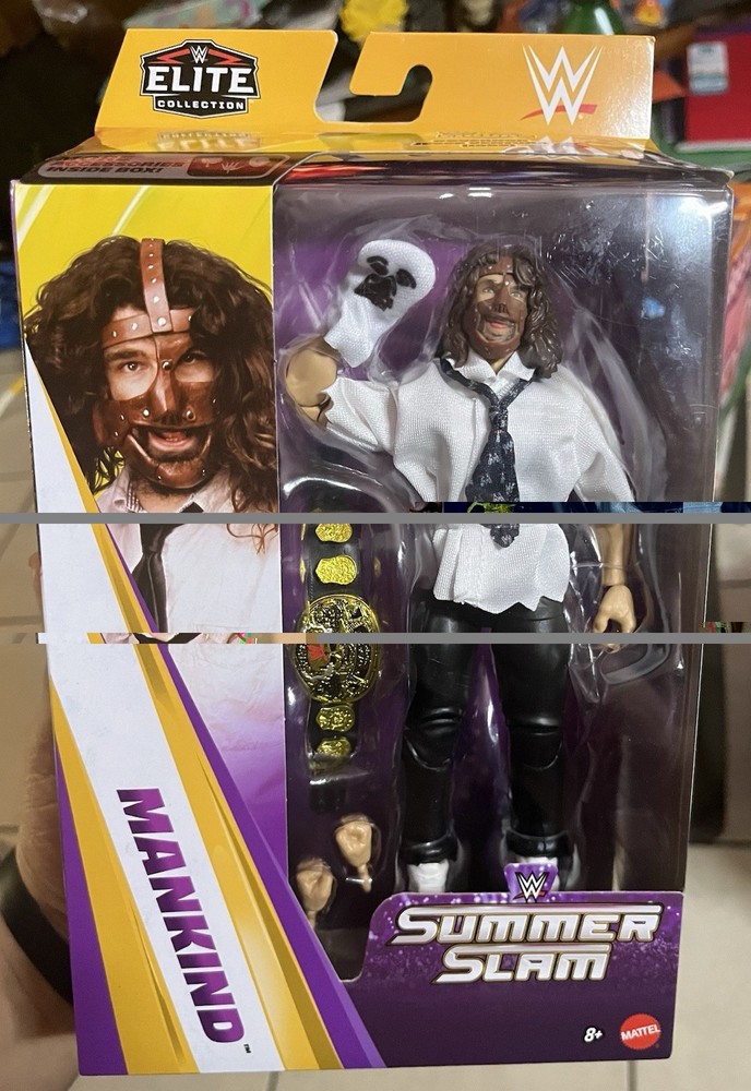WWE Elite Collection Mankind Summer Slam Series Wrestling Action Figure New 2026