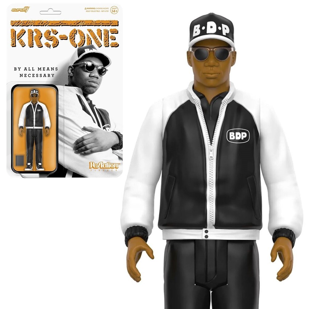 Super7 • ReAction Figure • KRS – ONE • BDP • RAP • Hip Hop • 3 ¾ in • Ships Free