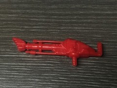 1992 GI JOE OVERKILL RIFLE Hasbro Original Part Red