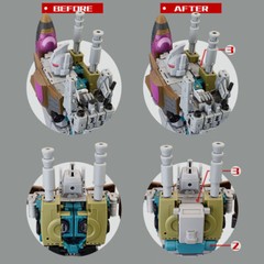 in stock! Filler Left Arm Cover Upgrade Kit For Magic Square MS-TOYS Bruticus