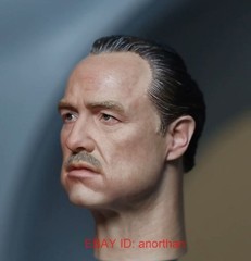 Custom The Godfather Marlon Brando 1/6 Scale Male Action Figure Head Sculpt