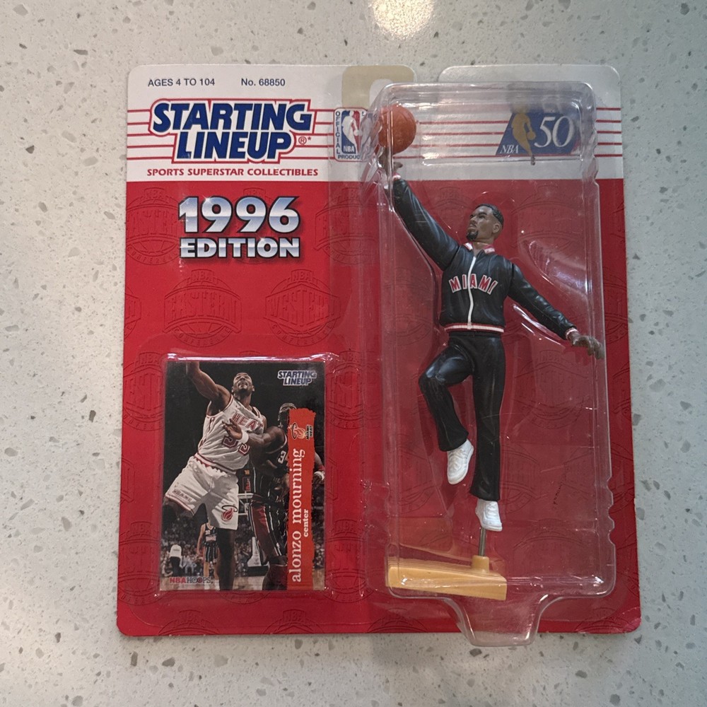 NBA Basketball Starting Lineup Alonzo Mourning #33 Miami Heat (1996) Figure w/