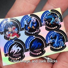 Beyblade X CX Stickers | Beyblade Through the Generations