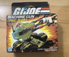 Vintage GI Joe Pac Rat Machine Gun EMPTY BOX ONLY