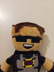 Tube Heroes Sky Does Minecraft Plush Doll Figure YouTube Minecraft Gamer 8″ EUC