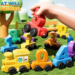 Magnet Number Train Set for Toddlers 3-4 Years Old – Counting , Color Sorting…