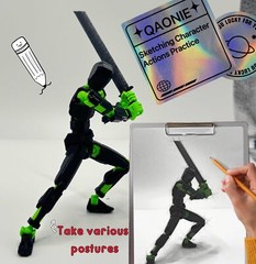3D Printed 5.54-inch Multi-Jointed Action Figures Dummy13, Full Body Mechanical