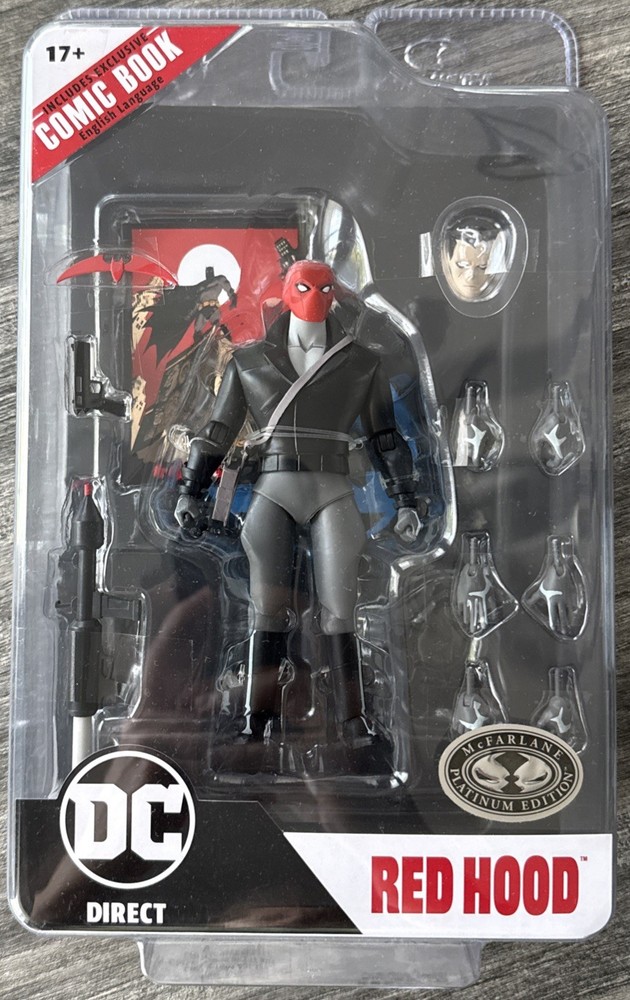 McFarlane DC Page Punchers Red Hood PLATINUM EDITION Action Figure New Sealed