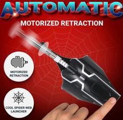 Spider Man Launcher Glove 2.0 Upgrade USB Cosplay Spider String Web Shooter Toys