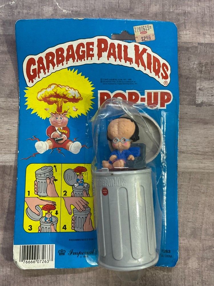Garbage Pail Kids “JENNY GENIUS” Pop-Up Imperial Toys 1986 SEALED SEE PICS J5