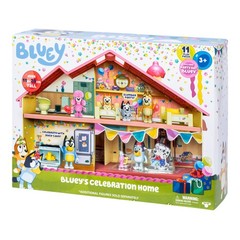 Bluey Celebration Home Playset 11 Pcs Birthday Party Toy Kids Ages 3-6