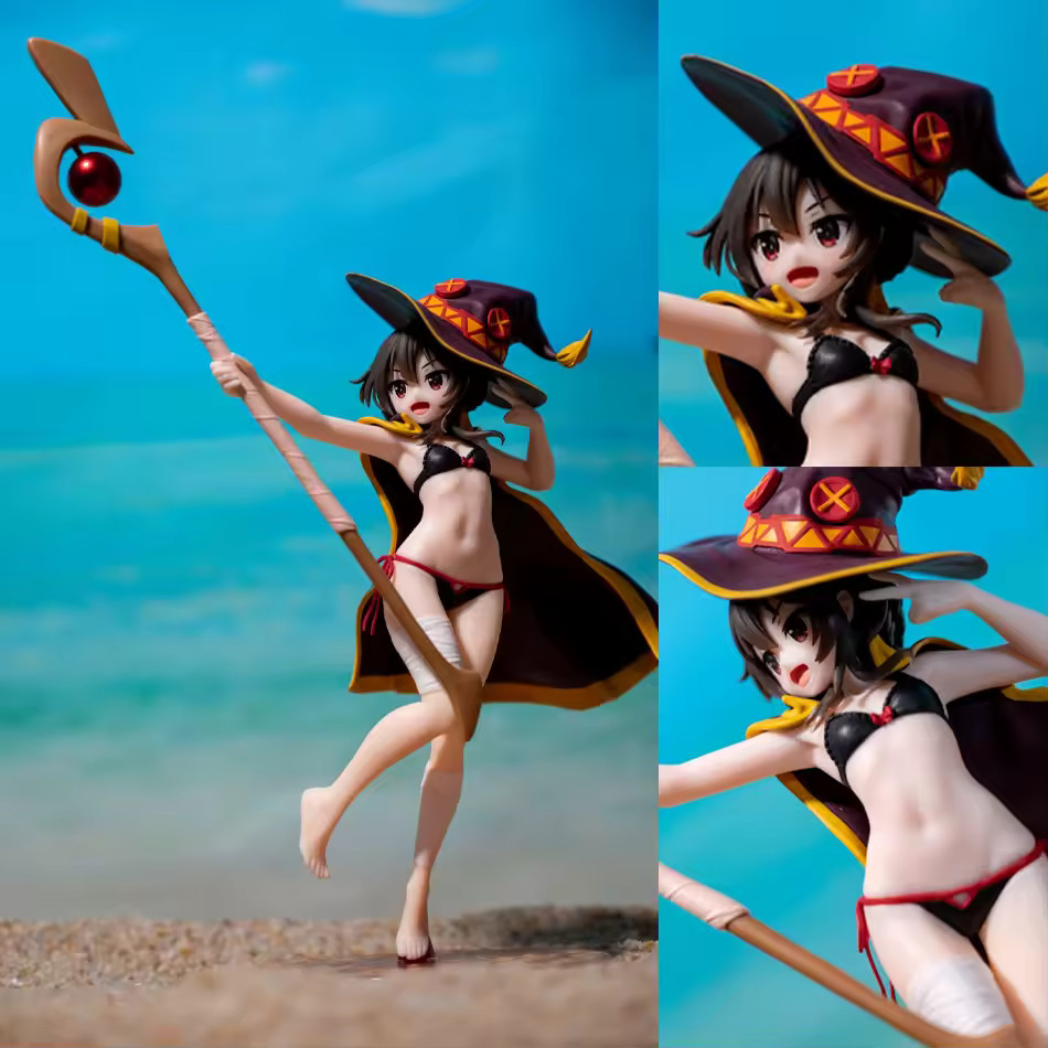 Megumin Action Figure 23cm KonoSuba Season 3 Witch Anime Manga Waifu