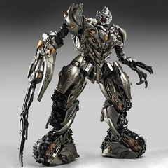 Transformer Robot Movie Large Size Partial Alloy Tank Megatron Action Figure 28c