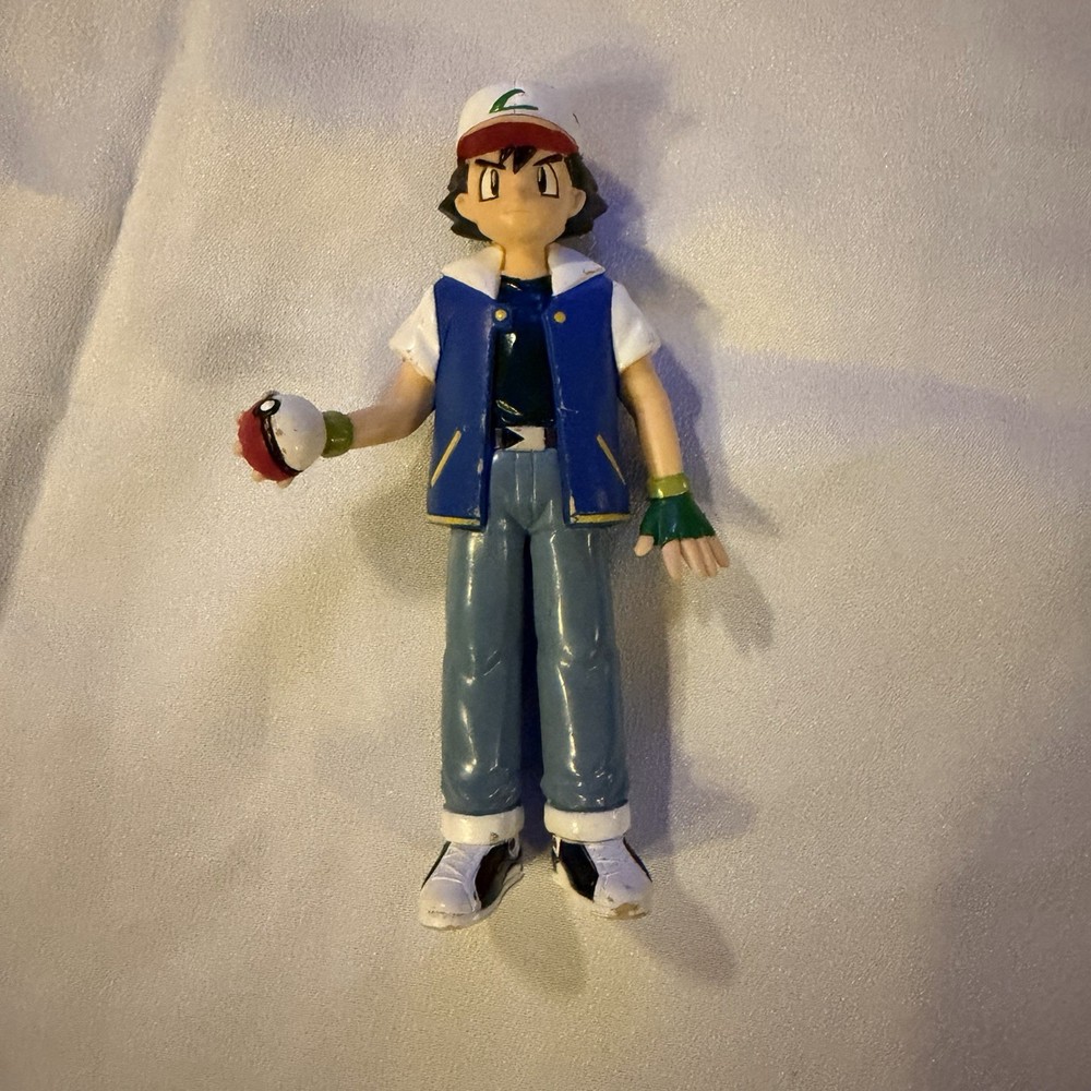 Pokemon Vintage TOMY Ash Ketchum Toy PVC Figures 1993 Japan !!!