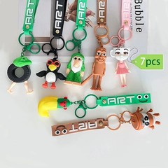 Italian Brainrot Animals Figure Keychains Tung Tung Tung Sahur Tralalero Tralala