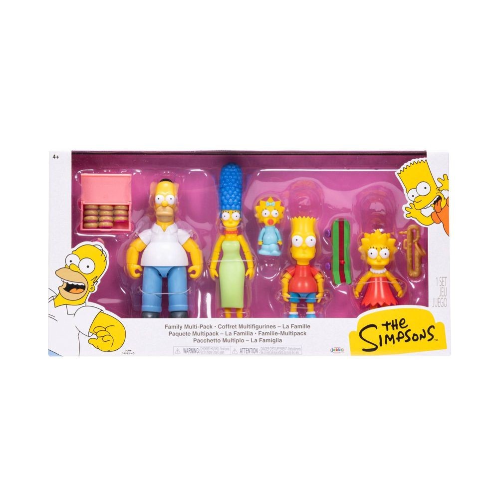 2025 Jakks Pacific The Simpson’s 5″ Figures Family 5 Pack Action Figure