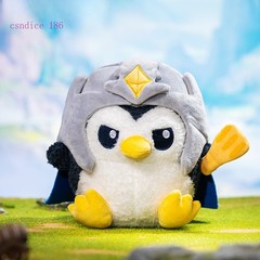 Teamfight Tactics Penguin Featherknight Sitting Plush Doll Peripherals,Ornament