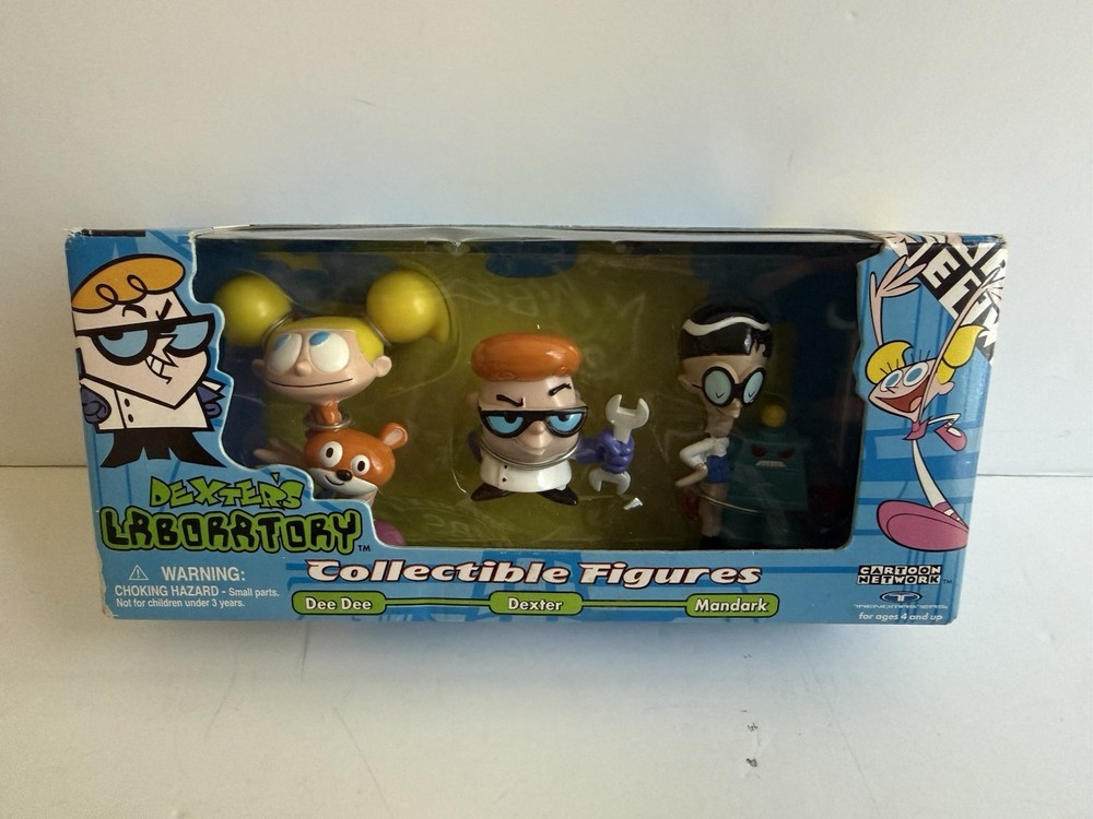 Cartoon Network Dexter’s Laboratory collectible figures Trendmasters New Sealed