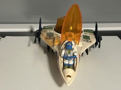 GI JOE 1987 Battle Force 2000 Vector Jet w/ Pilot Maverick