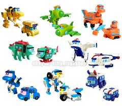 Gogo Dino Mini Dinosaur Transform Robot Figures Kids Boy Vehicle Toys Car 3.5″