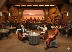 SCI FI CANTINA ITEMS 1:18 3.75″ SCALE FIGURE DIORAMA STAR WARS TABLE CHAIR +