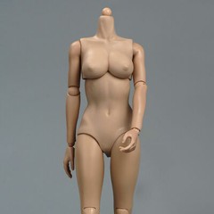 US 1/6 Suntan Flexible Mid Bust PVC Female Body For 12″ Action Figure Model Doll