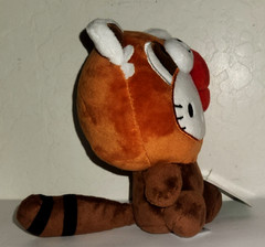 Hello Kitty Plush Toy Dressed As Red Panda bear 6″ Tall Sanrio New With Tags