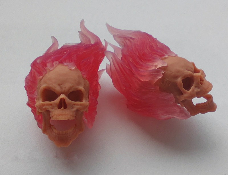 1/12 1/18 Head Sculpt ghost rider Skeleton For 6″ 3.75″Action Figure Body