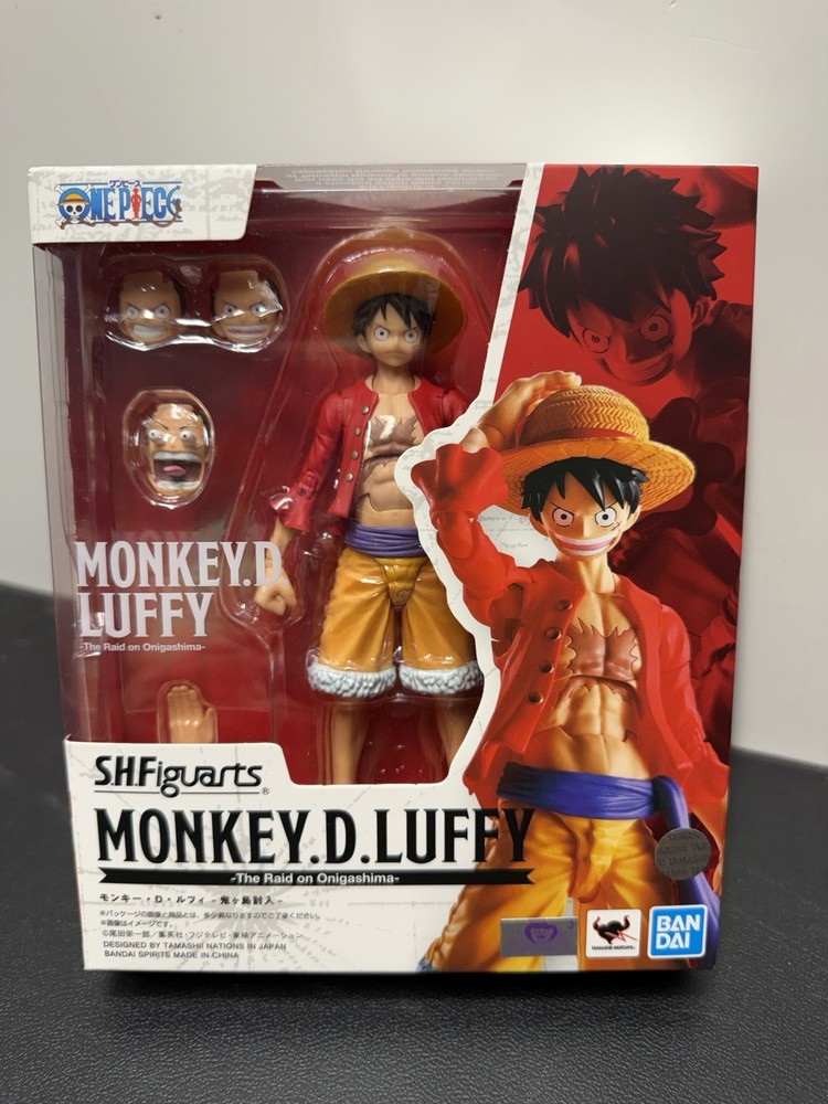 🔥SH Figuarts Monkey D Luffy The Raid on Onigashima One Piece Figure Bandai New