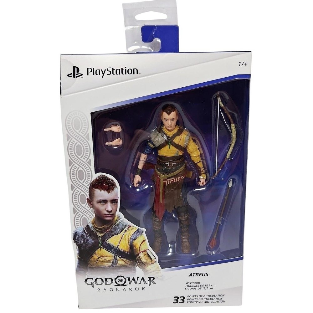 PlayStation Action Figure God of War Ragnarok Atreus 6 Inch 33 POA Bow Arrow