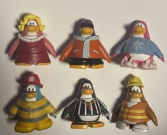 Jakks Disney Club Penguin Mix N’ Match Used Figure Set Of 6