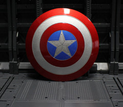 【FREE SHIPPING】1/6 scale Captain America Metal Shield Can Buckle Hand for 12”