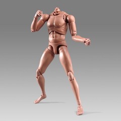 12″ Flexible Muscle Male Action Figure – 1:6 Scale Europe Skin Body Doll, No Hea