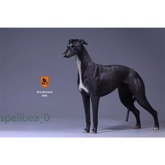 MrZ 1/6 Greyhound Pet Dog Animal Model Resin Figure Decor Toy Ornament Accessory