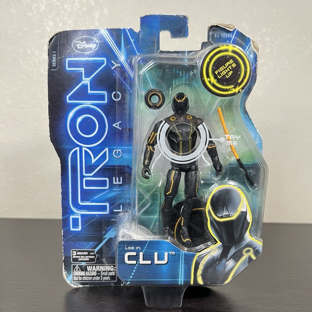 Tron Legacy Clu 4” Inch Series 1 Light Up Action Figure Spin Master