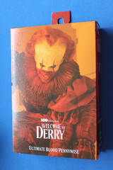 NECA IT ULTIMATE BLOOD PENNYWISE WELCOME TO DERRY FIGURE NEW IN BOX