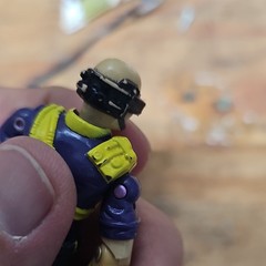 Action Figure Yellow Purple Black Boots Headgear Fully Jointed Plastic