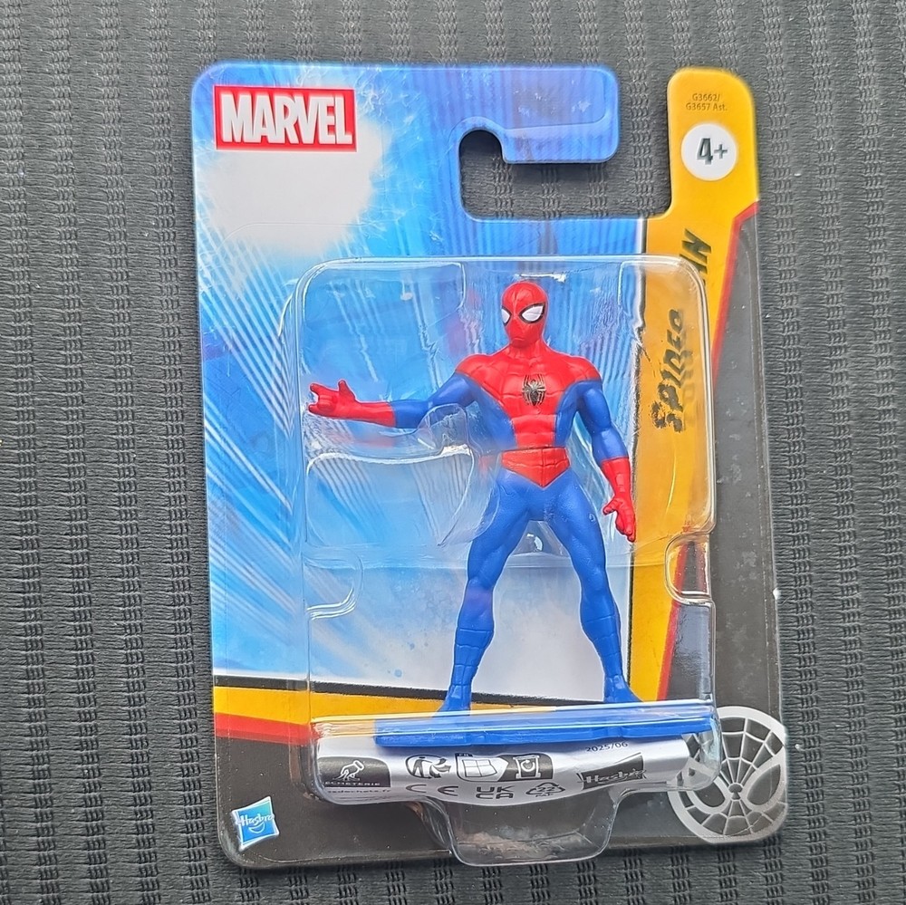 Marvel Spider-Man Action Figure, Boxed, Red/Blue, Ages 4+ Spider